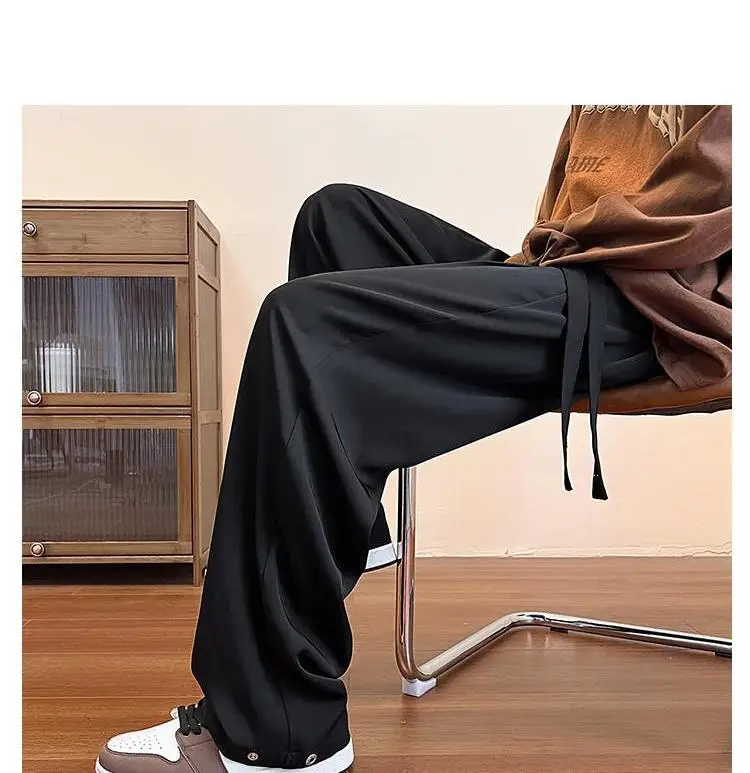 Spring and Autumn Loose Straight Leg Wide Leg Tug Retro Casual Pants with Drop Feel Western Pants for Men
Spring and Autumn Loose Straight Leg Wide Leg Tug Retro Casual Pants with Drop Feel Western Pants for Men