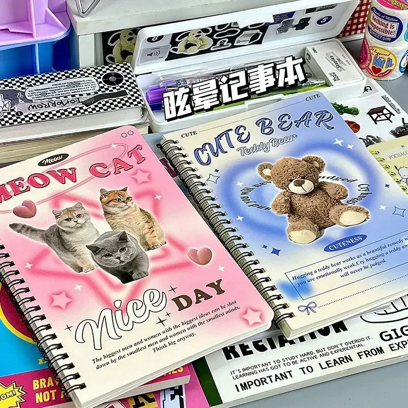 Ins Vintage Cat Dessert Coil Notebook A5 50 Sheets High Beauty Cute Notepad Student Notes Diary Office School Stationery
Ins Vintage Cat Dessert Coil Notebook A5 50 Sheets High Beauty Cute Notepad Student Notes Diary Office School Stationery