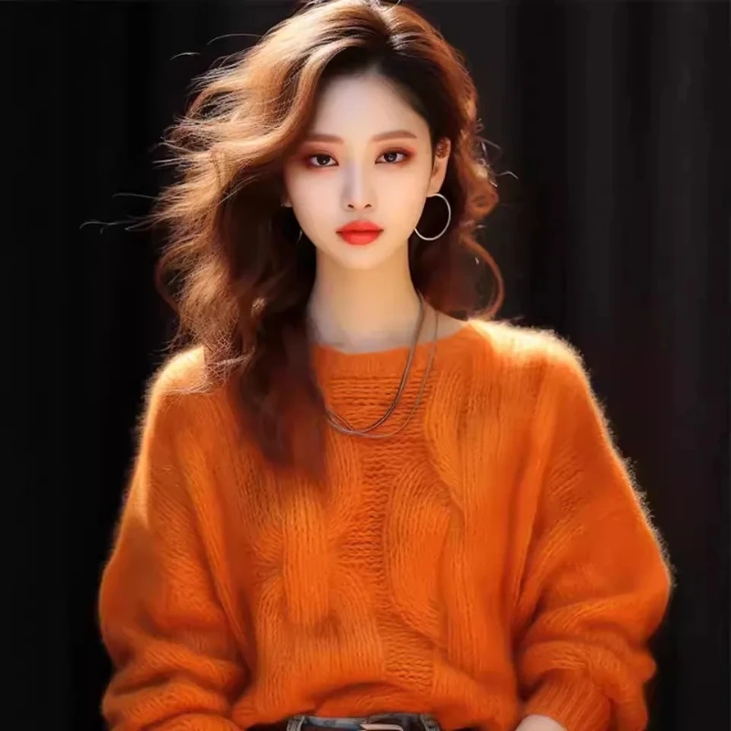 2025 New European Style Heavy Knitted Sweater Women's Autumn/Winter Tweed Colorful Thick Line Sweater Idle Style Tops
2025 New European Style Heavy Knitted Sweater Women's Autumn/Winter Tweed Colorful Thick Line Sweater Idle Style Tops