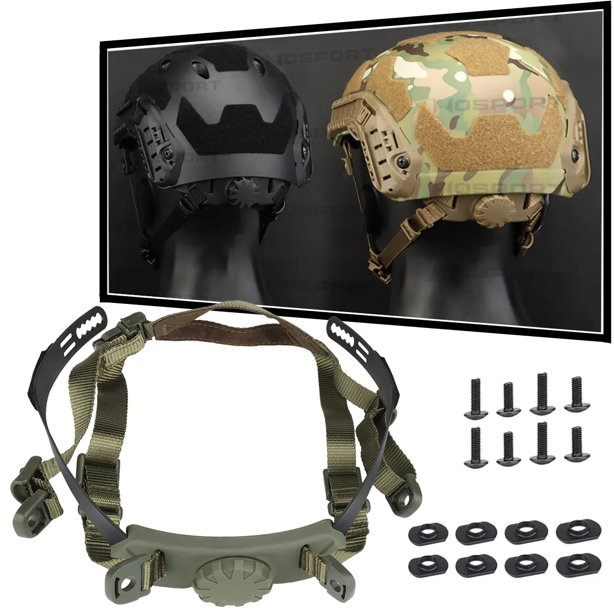 Helmet Inner Suspension System Shooting Hunting Helmets Adjustable Head Lock Chin Strap Accessories for Fast SF HIGH Cut Helmet
Helmet Inner Suspension System Shooting Hunting Helmets Adjustable Head Lock Chin Strap Accessories for Fast SF HIGH Cut Helmet