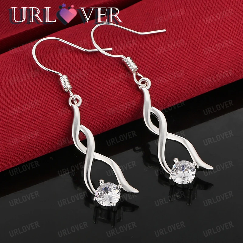 AAA Zircon 925 Sterling Silver Drop Earring Fine Accessories Men Women Engagement Wedding Birthday Party Gift High Jewelry
AAA Zircon 925 Sterling Silver Drop Earring Fine Accessories Men Women Engagement Wedding Birthday Party Gift High Jewelry