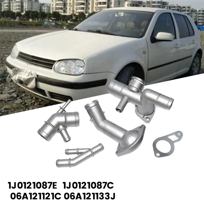 Superior-5Pcs Aluminium Engine Coolant Flange Hose Connector Kits 06A121133J For Golf MK4 Jetta 1.8T TT 2000-2005 1J0121087
Superior-5Pcs Aluminium Engine Coolant Flange Hose Connector Kits 06A121133J For Golf MK4 Jetta 1.8T TT 2000-2005 1J0121087