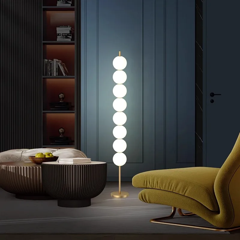 Modern 2026 All Copper Minimalist Floor Lamp Mood Light Living Room Bedside Decoration Standard Lighting with Multiple Balls
Modern 2026 All Copper Minimalist Floor Lamp Mood Light Living Room Bedside Decoration Standard Lighting with Multiple Balls