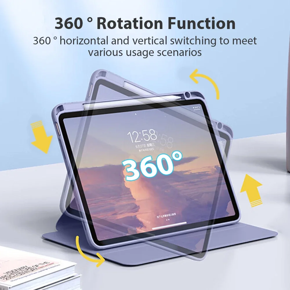 Чехол для Ipad Pro 11 12,9 2022 5-й 6-й воздух 5 4 3 Mini 6 2021 9 9 10 10-го поколения 10,2 9,7 10,9 Чехол Funda 720 ° Вращающийся
Чехол для Ipad Pro 11 12,9 2022 5-й 6-й воздух 5 4 3 Mini 6 2021 9 9 10 10-го поколения 10,2 9,7 10,9 Чехол Funda 720 ° Вращающийся
