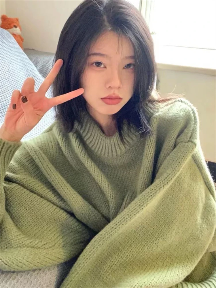 Sweater Women Winter Pullover Girls Sweater Oversize Knitting Tops Vintage Long Sleeve Fall Female Knitted Outerwear Warm Pull
Sweater Women Winter Pullover Girls Sweater Oversize Knitting Tops Vintage Long Sleeve Fall Female Knitted Outerwear Warm Pull