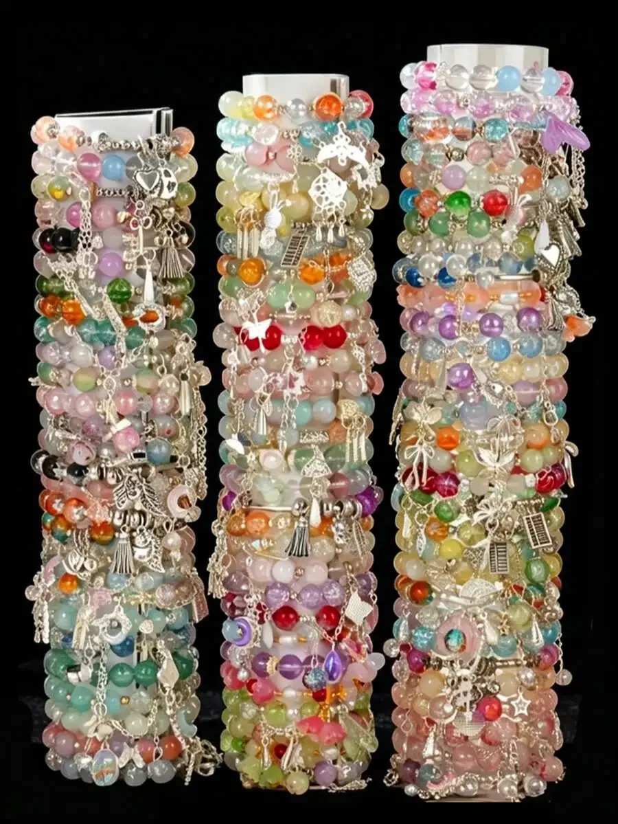 Mixed Colorful Beaded Glass Crystal Charm Bracelet Set With Bowknot Flower Butterfly For Women
Mixed Colorful Beaded Glass Crystal Charm Bracelet Set With Bowknot Flower Butterfly For Women