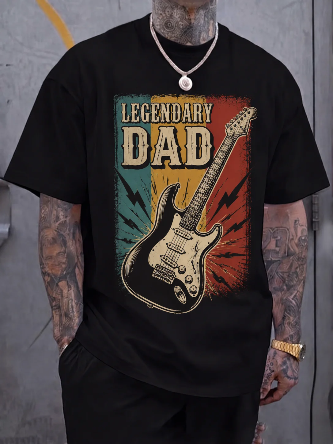 Men Graphic t Shirt Short Sleeve Loose Fit Vintage Retro Guitar Print Dad Tee Rock Music Illustration Streetwear Casual Outdoor
Men Graphic t Shirt Short Sleeve Loose Fit Vintage Retro Guitar Print Dad Tee Rock Music Illustration Streetwear Casual Outdoor