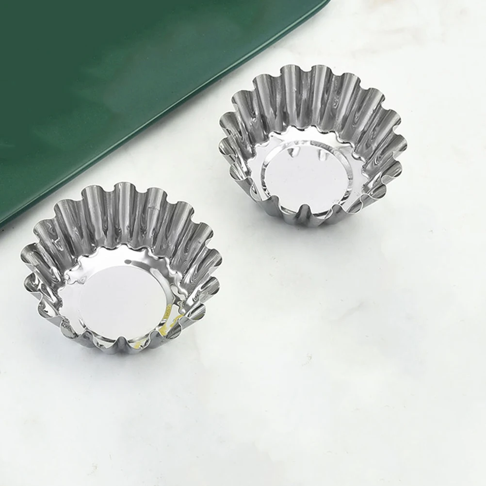 20pcs Mold Stainless Steel Cake Dessert Mould Flat Base Egg Tins Pastry Tart Pies molds for Egg Molds For Oven Oven
20pcs Mold Stainless Steel Cake Dessert Mould Flat Base Egg Tins Pastry Tart Pies molds for Egg Molds For Oven Oven