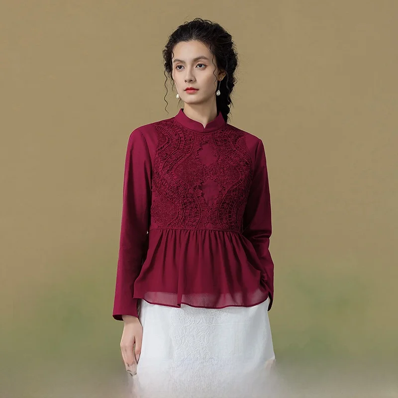 New Autumn 2025 Women's Cotton Linen Blend Floral Embroidery irt Living on the Left Faionable Versatile Long Sve Breat...
New Autumn 2025 Women's Cotton Linen Blend Floral Embroidery irt Living on the Left Faionable Versatile Long Sve Breat...