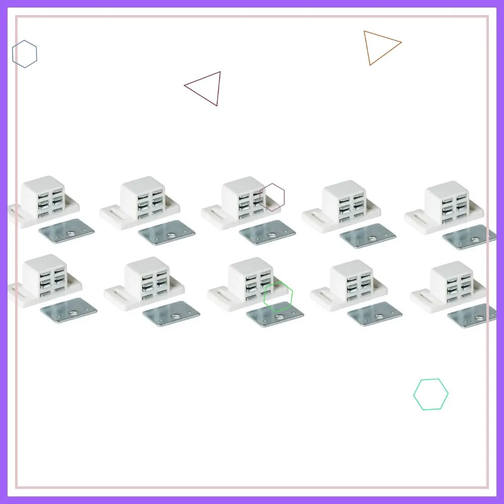 Extra Strong High Magnetic Catch - White/Nickel (10)
Extra Strong High Magnetic Catch - White/Nickel (10)