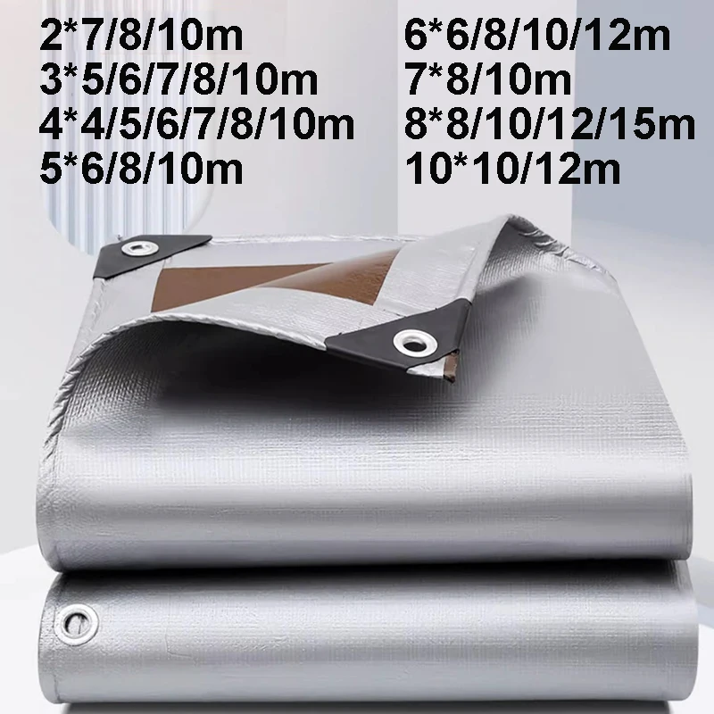 Large Tarpaulin 2*8 4*4 6*6 8*8 10*10m Anti-UV Waterproof Shade Tarp Tent Camping Canopy Rain Awning Outdoor Truck Silver Coffee
Large Tarpaulin 2*8 4*4 6*6 8*8 10*10m Anti-UV Waterproof Shade Tarp Tent Camping Canopy Rain Awning Outdoor Truck Silver Coffee