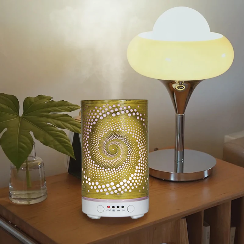 Iron Art Ultrasonic Air Humidifier Room Essential Oil Diffuser Timing Function Desktop Mute Mist Maker with LED Night Lights
Iron Art Ultrasonic Air Humidifier Room Essential Oil Diffuser Timing Function Desktop Mute Mist Maker with LED Night Lights