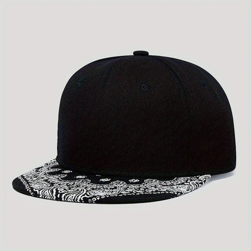 Breathable Paisley Baseball Cap Colour Block Flat Brim Hat Street Hip Hop Style Adjustable Dad Cap for Daily Outdoor
Breathable Paisley Baseball Cap Colour Block Flat Brim Hat Street Hip Hop Style Adjustable Dad Cap for Daily Outdoor