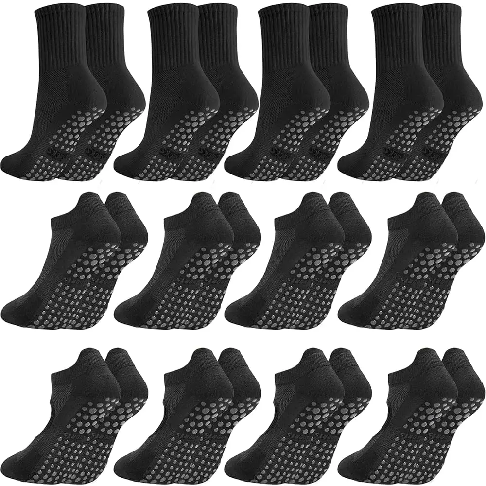 Free Shipping 12 Pairs Pilates Socks with Grip for Women,Yoga Barre Crew Sticky Non Slip Socks for Hospital,Barefoot,Gym
Free Shipping 12 Pairs Pilates Socks with Grip for Women,Yoga Barre Crew Sticky Non Slip Socks for Hospital,Barefoot,Gym
