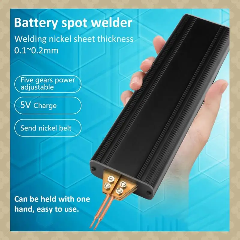 AB45 Handheld Spot Welder DIY Portable Spot Welding Machine With 0.1-0.2Mm Nickel Sheet For Welding Repair Tool Durable
AB45 Handheld Spot Welder DIY Portable Spot Welding Machine With 0.1-0.2Mm Nickel Sheet For Welding Repair Tool Durable