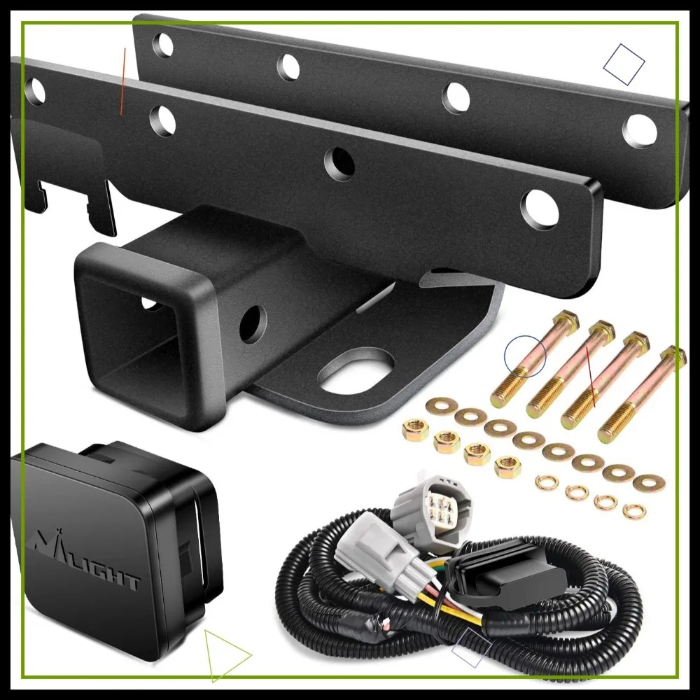 Комплект приемника фаркопа 2 дюйма для Jeep Wrangler JK 2007-2018 гг., емкость 3500 фунтов с жгутом проводов
Комплект приемника фаркопа 2 дюйма для Jeep Wrangler JK 2007-2018 гг., емкость 3500 фунтов с жгутом проводов