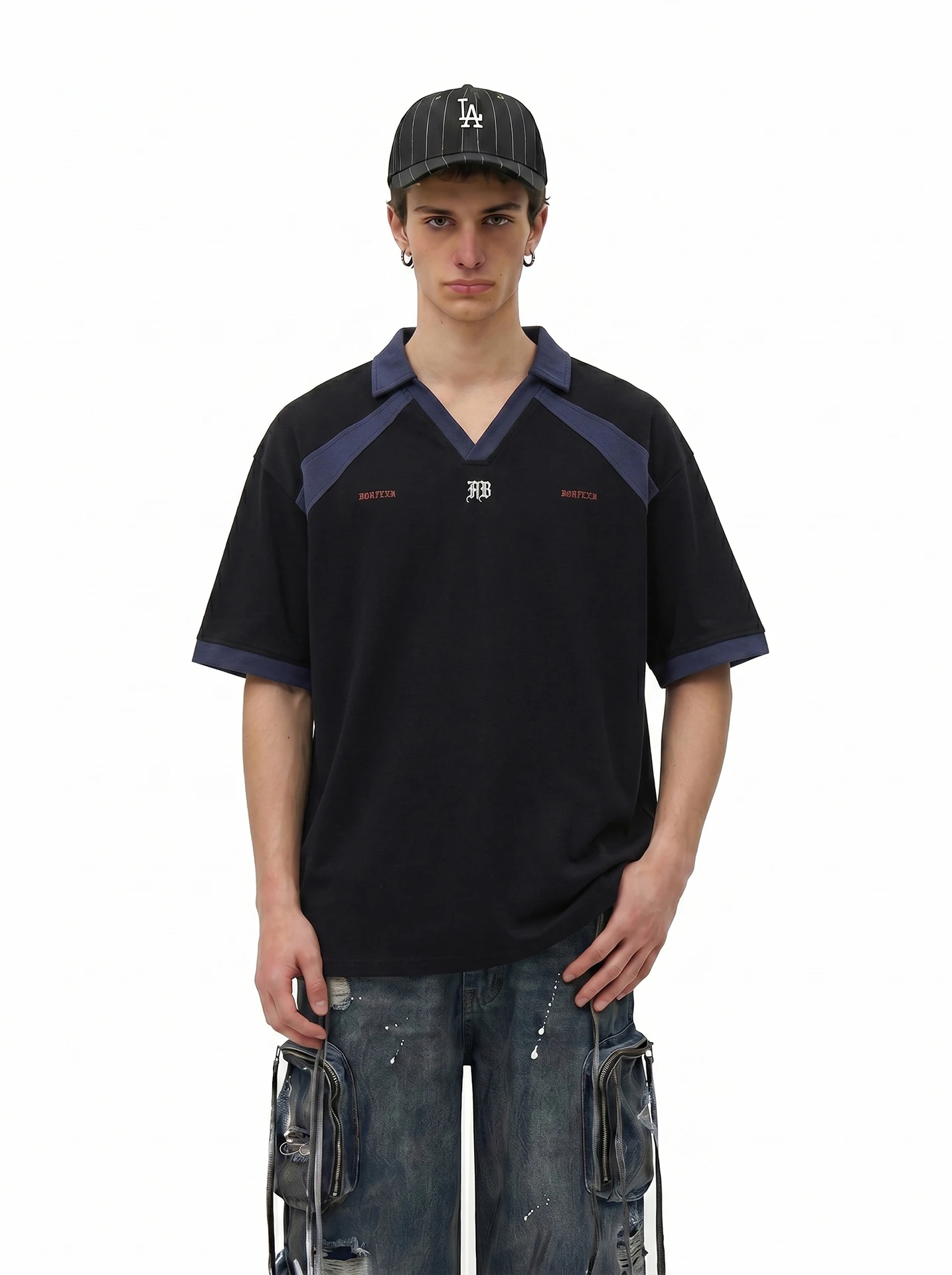 BETEBULE American Retro Print Color Block Short Sleeve Men's T-shirt Summer Trendy Loose Fit Casual Sporty Top
BETEBULE American Retro Print Color Block Short Sleeve Men's T-shirt Summer Trendy Loose Fit Casual Sporty Top