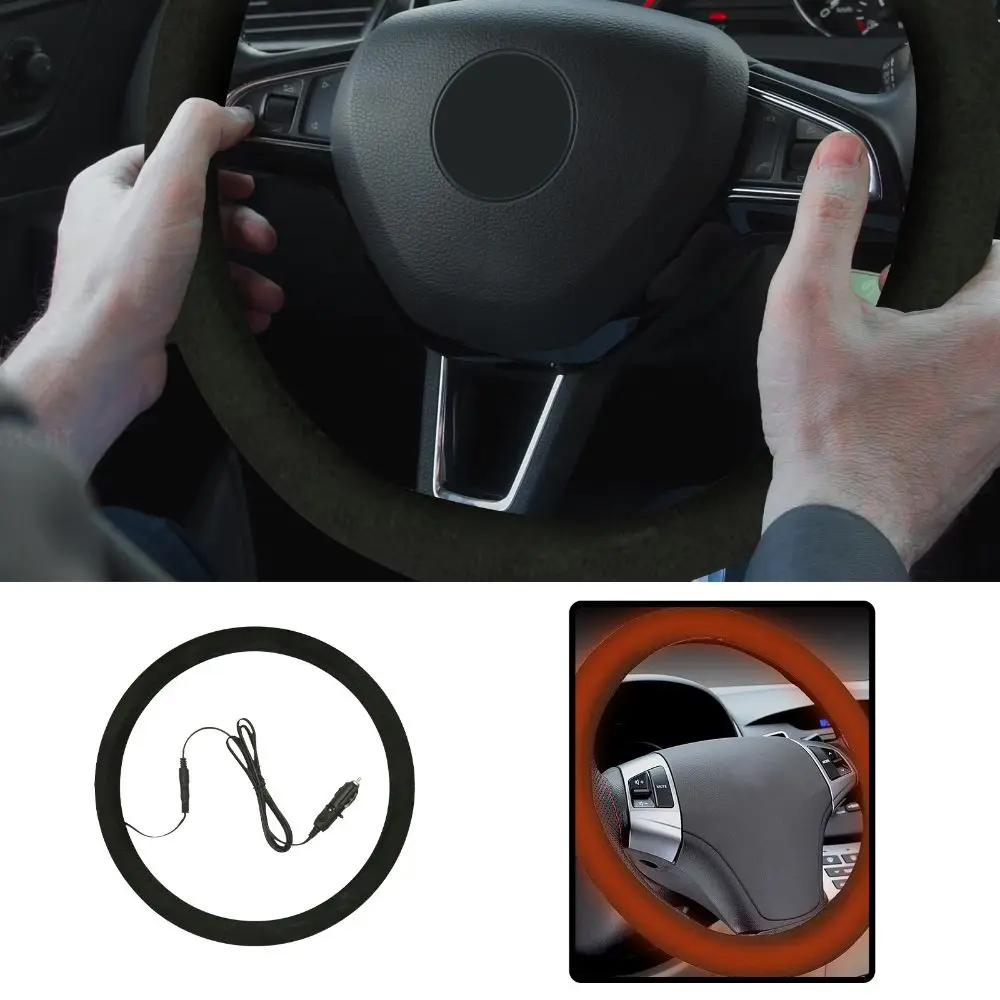 Fast Heat Car Steering Wheel Cover Suede Warm Alternative Steering Wheel Sleeve Non-slip Round Breathable Wrap Covers Auto
Fast Heat Car Steering Wheel Cover Suede Warm Alternative Steering Wheel Sleeve Non-slip Round Breathable Wrap Covers Auto