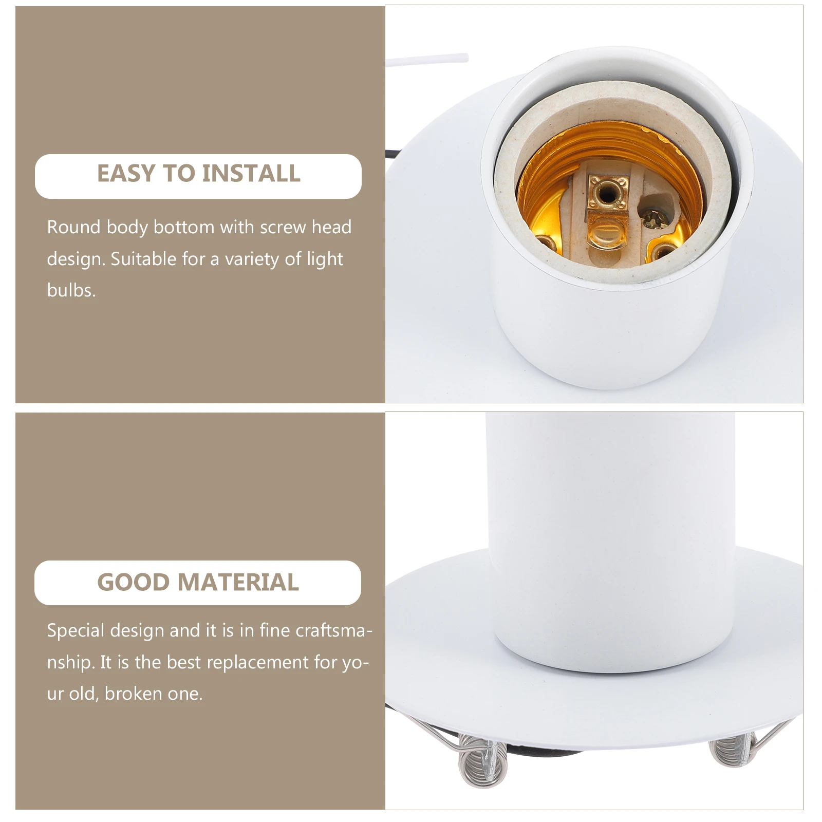 8Cm E27 Light Bulb Socket Schoolhouse Lamp Holder Industrial Style Replacement Bulb Holder For Home Office Cafe Hotel 
8Cm E27 Light Bulb Socket Schoolhouse Lamp Holder Industrial Style Replacement Bulb Holder For Home Office Cafe Hotel