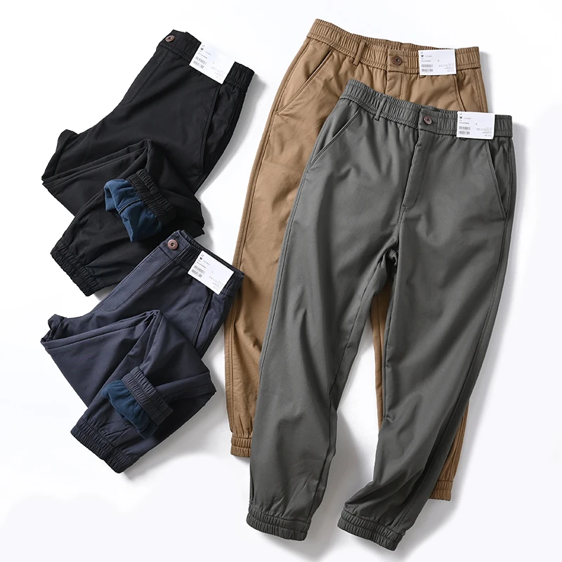 Warm Fce Lined Elastic Waist Commuter Casual Pants All Season Youth Loose Fit Long Trousers Faionable Urban Sle
Warm Fce Lined Elastic Waist Commuter Casual Pants All Season Youth Loose Fit Long Trousers Faionable Urban Sle