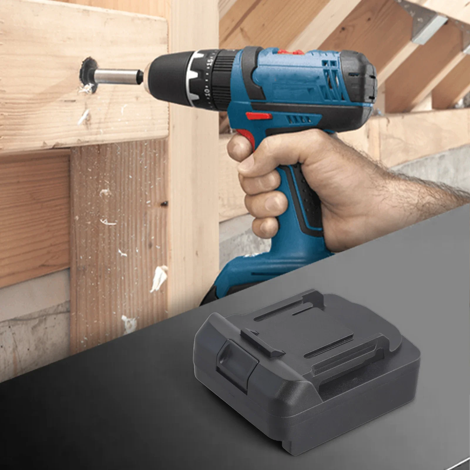 Battery Lock 18V Lithium Drill Cost-saving Solution Easy To Carry Fixed Combination Tool Battery Sharing Solution
Battery Lock 18V Lithium Drill Cost-saving Solution Easy To Carry Fixed Combination Tool Battery Sharing Solution