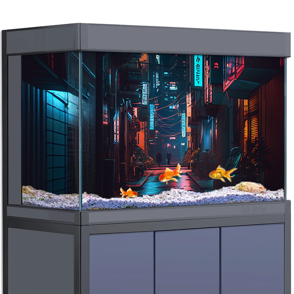 Aquarium Background Sticker Decoration for Fish Tanks Neon City HD Illustration Street 3D Poster Printing Wallpaper PVC
Aquarium Background Sticker Decoration for Fish Tanks Neon City HD Illustration Street 3D Poster Printing Wallpaper PVC