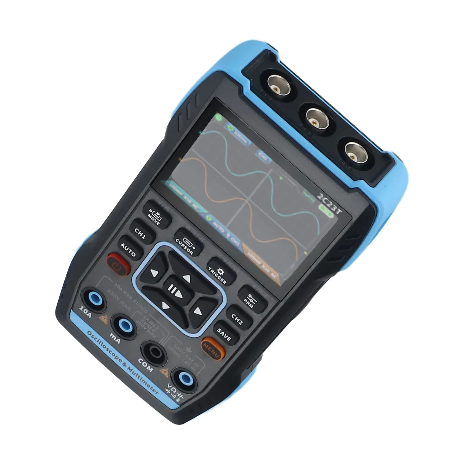 Handheld Digital Multimeter with Oscilloscope Dual Channel Waveform Saving and Viewing Free Switching between 5 Languages
Handheld Digital Multimeter with Oscilloscope Dual Channel Waveform Saving and Viewing Free Switching between 5 Languages