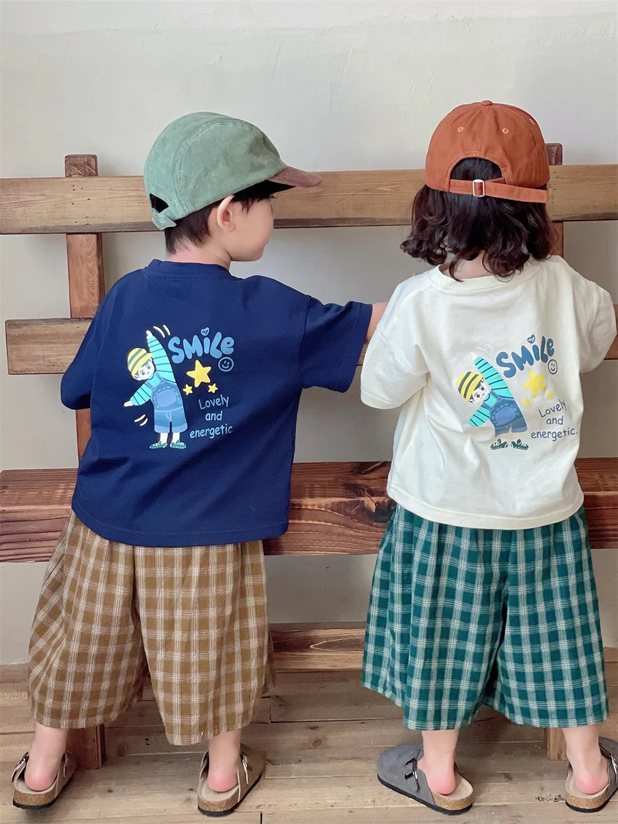 new summer 2025 children's cotton back printed short sleeved T-shirt for boys and girls cartoon half sleeved shirt
new summer 2025 children's cotton back printed short sleeved T-shirt for boys and girls cartoon half sleeved shirt