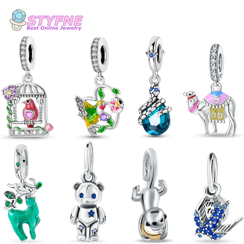 925 Sterling Silver Creative Birdcage Pendant - Animals and Pets Series Beads Charms fit Bracelets and Necklaces Dangle Pendants
925 Sterling Silver Creative Birdcage Pendant - Animals and Pets Series Beads Charms fit Bracelets and Necklaces Dangle Pendants