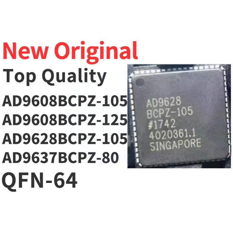(1 Piece) AD9608BCPZ-105 AD9608BCPZ-125 AD9628BCPZ-105 AD9637BCPZ-80 LFCSP-64 New Original
(1 Piece) AD9608BCPZ-105 AD9608BCPZ-125 AD9628BCPZ-105 AD9637BCPZ-80 LFCSP-64 New Original