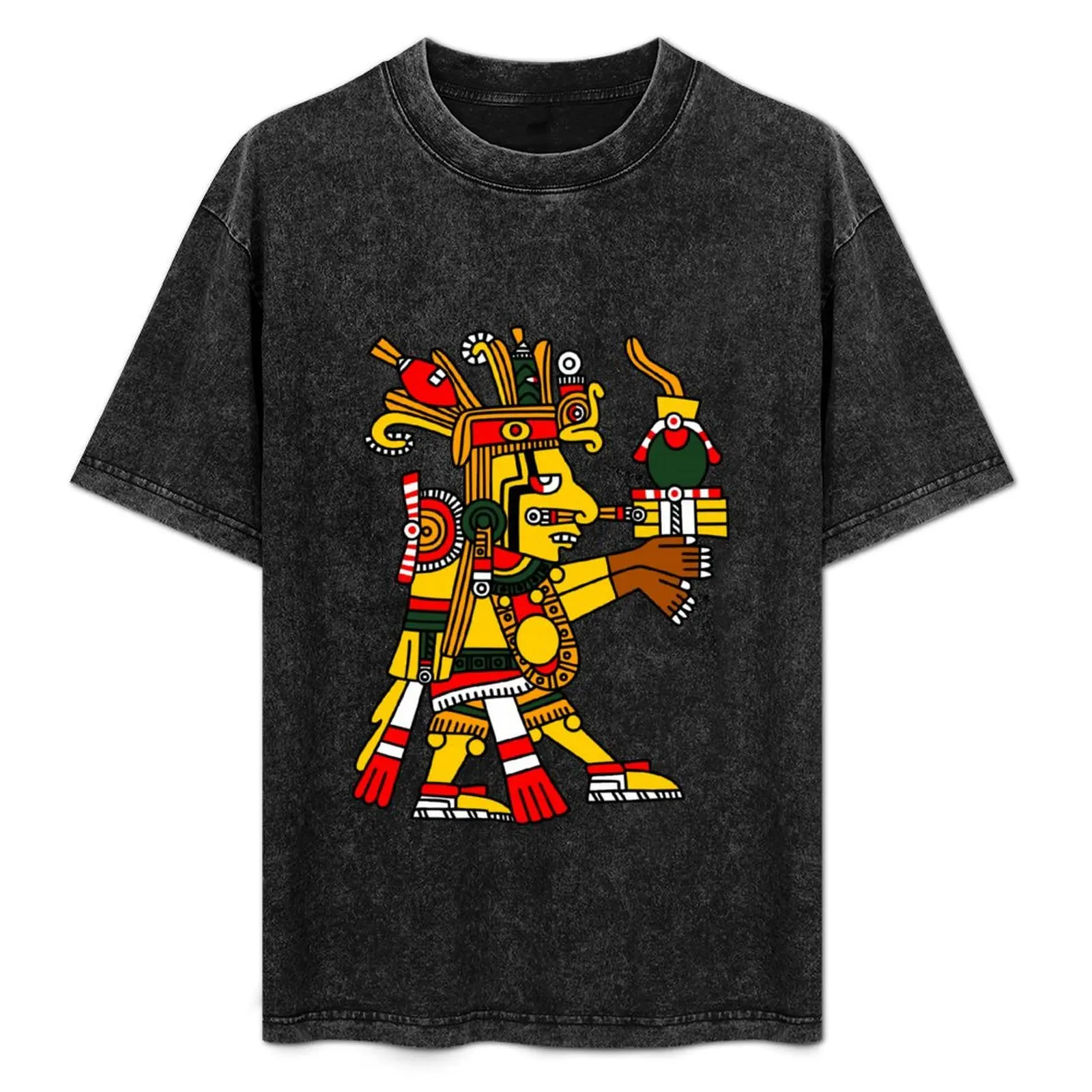 Aztec Deity Cinteotl, God of Maize, Codex Borgia. T-Shirt Casual Trendy Short Sleeve T-Shirt
Aztec Deity Cinteotl, God of Maize, Codex Borgia. T-Shirt Casual Trendy Short Sleeve T-Shirt