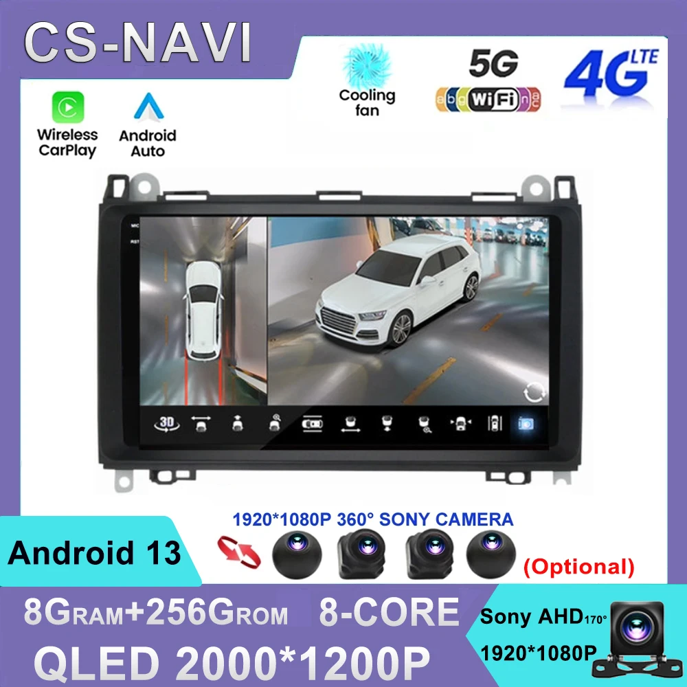 Android 13 For Mercedes Benz B200 Sprinter W906 W639 AB Class W169 W245 Viano Vito Car Radio Multimedia GPS DVD Video Player 4G
Android 13 For Mercedes Benz B200 Sprinter W906 W639 AB Class W169 W245 Viano Vito Car Radio Multimedia GPS DVD Video Player 4G