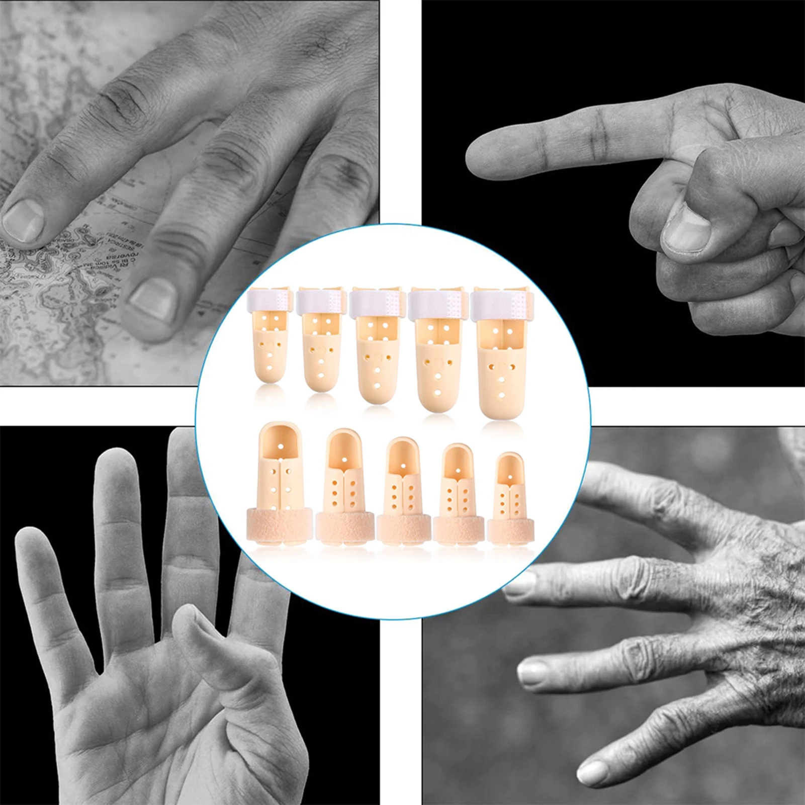 5PCS Finger Splint Finger Support Finger Splint Brace Plastic Protector for Arthritis Knuckle Immobilization
5PCS Finger Splint Finger Support Finger Splint Brace Plastic Protector for Arthritis Knuckle Immobilization