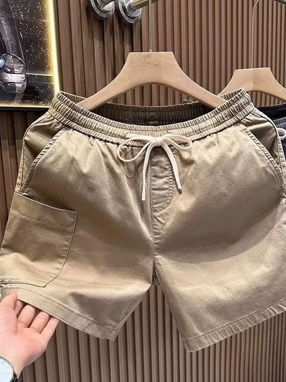 Casual Cotton Elastic Waist Men's Shorts Summer Trendy Brand Loose Fit Three-quarter Length Workwear Style Outdoor Ready
Casual Cotton Elastic Waist Men's Shorts Summer Trendy Brand Loose Fit Three-quarter Length Workwear Style Outdoor Ready