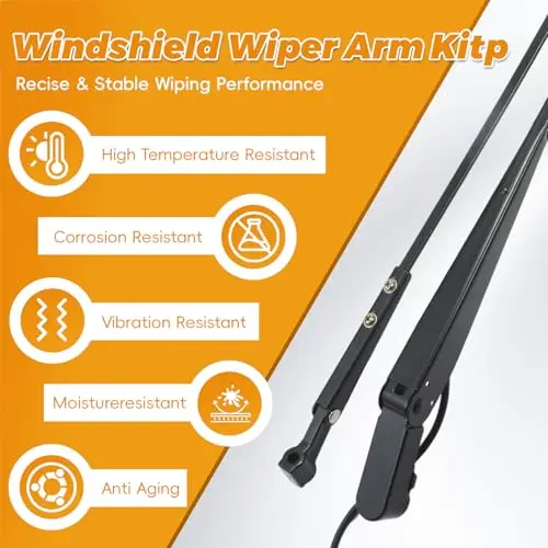 2 Front Wiper Arms Compatible With Toyota Land Cruiser 2010–2016, Left And Right Side, Includes Microfiber Cleaning Towel
2 Front Wiper Arms Compatible With Toyota Land Cruiser 2010–2016, Left And Right Side, Includes Microfiber Cleaning Towel