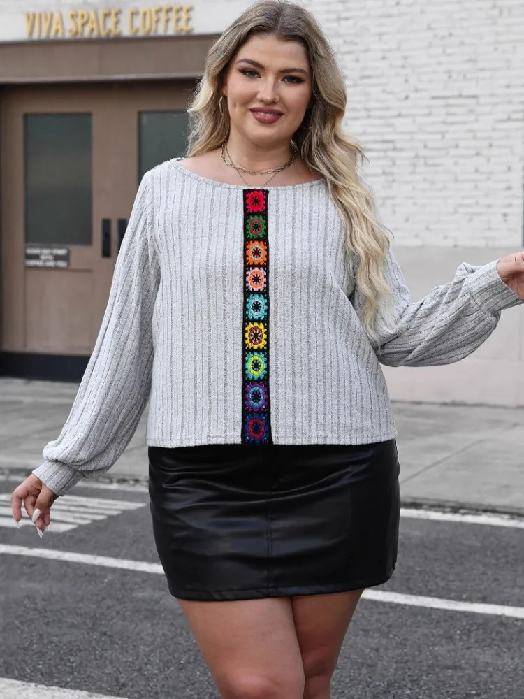 Женская свободная футболка размера плюс L-3XL, повседневная свободная футболка с круглым вырезом и длинными рукавами, спортивный уличный топ, женская одежда больших размеров
Женская свободная футболка размера плюс L-3XL, повседневная свободная футболка с круглым вырезом и длинными рукавами, спортивный уличный топ, женская одежда больших размеров