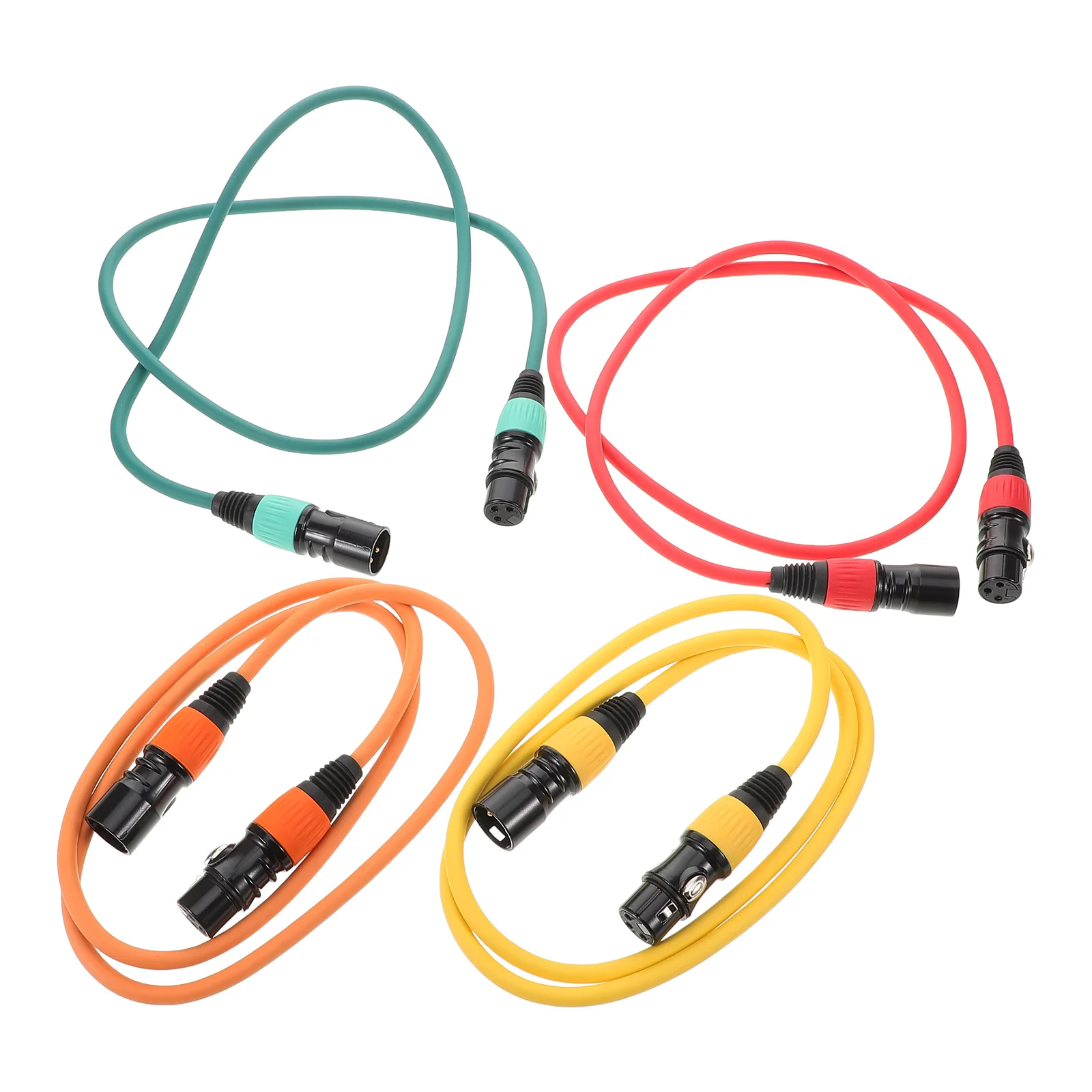 4 Pcs Balanced XLR Audio Cable Colorful 3 Core Mic Cables Male to Female Speaker Microphone Noise Reduction Lightweight
4 Pcs Balanced XLR Audio Cable Colorful 3 Core Mic Cables Male to Female Speaker Microphone Noise Reduction Lightweight