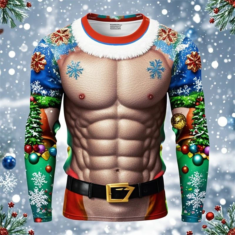 Unique 3D Print Fake Muscle Pattern Ugly Sweater For Men Personality Fitness Round Neck Loose Sweatshirt Christmas Clothing 2026
Unique 3D Print Fake Muscle Pattern Ugly Sweater For Men Personality Fitness Round Neck Loose Sweatshirt Christmas Clothing 2026