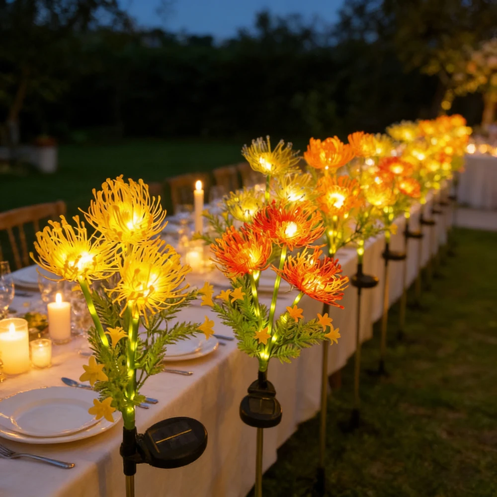 3 Heads Solar Simulation Flower LED Lights Red Magic Lily Ground Lamps Waterproof Outdoor Garden Pathway Yard Flower Bed Decor
3 Heads Solar Simulation Flower LED Lights Red Magic Lily Ground Lamps Waterproof Outdoor Garden Pathway Yard Flower Bed Decor