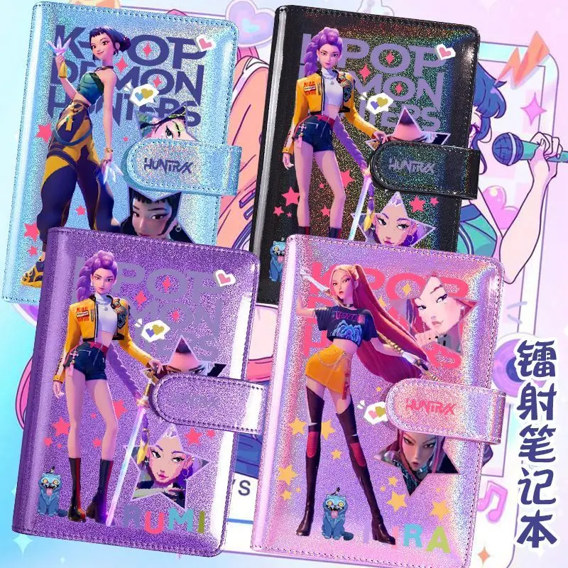 K-Pop Demon Hunters анимационные товары с героями мультфильмов, милый студенческий блокнот, креативные канцелярские принадлежности, твердый переплет, подарок для журнала
K-Pop Demon Hunters анимационные товары с героями мультфильмов, милый студенческий блокнот, креативные канцелярские принадлежности, твердый переплет, подарок для журнала