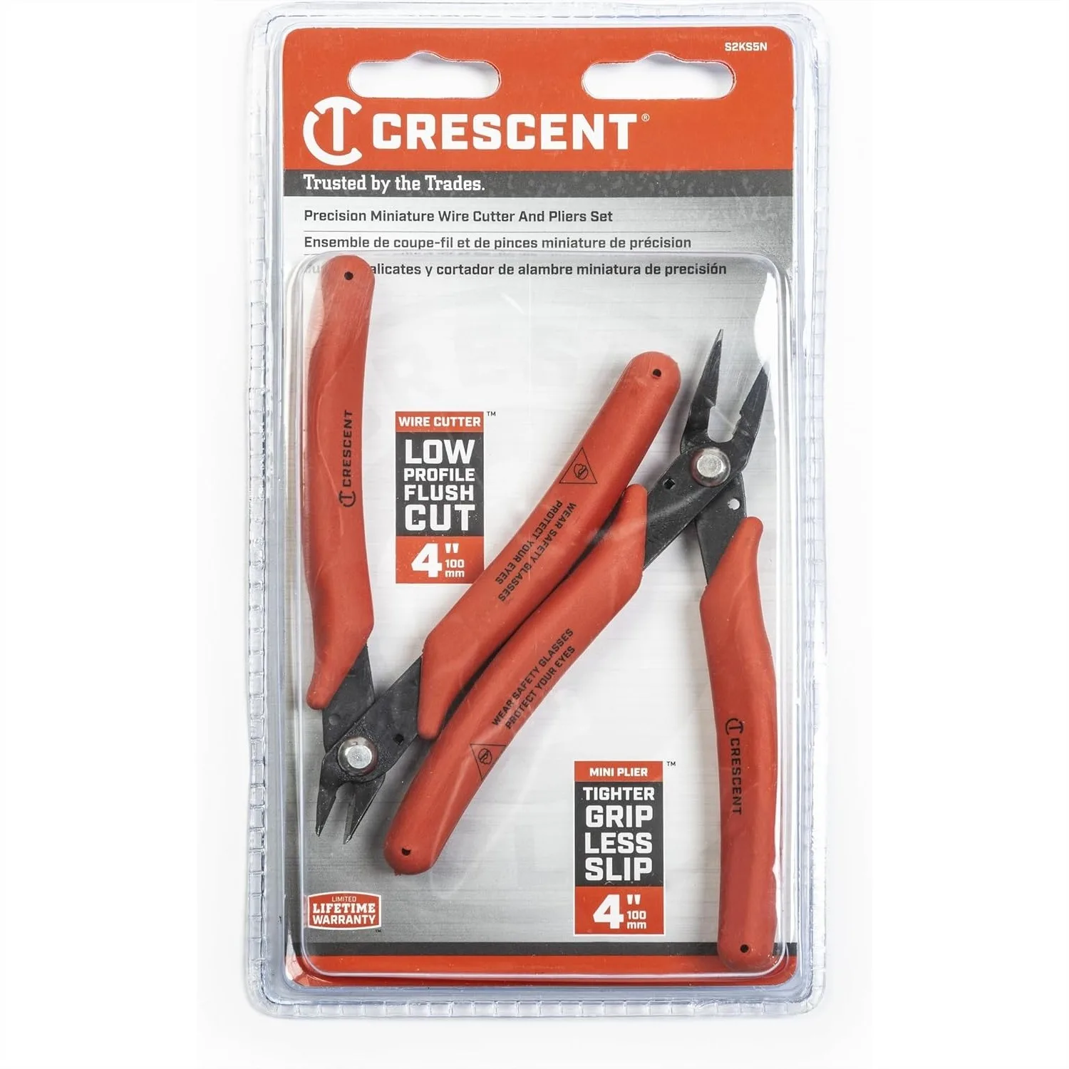 Shear Cutter Mini Pliers Set - Electrician Tool for up to 20-Gauge AWG Soft Wires, 2-Piece Set
Shear Cutter Mini Pliers Set - Electrician Tool for up to 20-Gauge AWG Soft Wires, 2-Piece Set