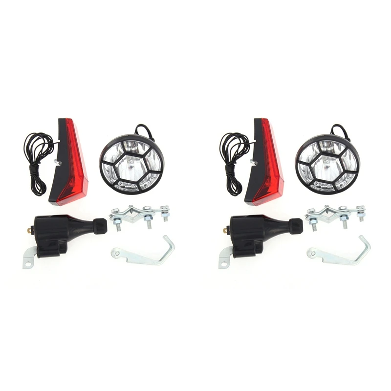 2X Bike Light Bicycle Motorized Bike Friction Generator Dynamo Headlight Tail Light Kit 6V 3W Bike Accessories
2X Bike Light Bicycle Motorized Bike Friction Generator Dynamo Headlight Tail Light Kit 6V 3W Bike Accessories