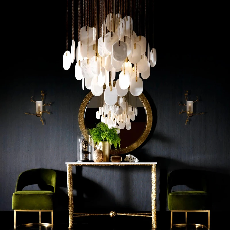 Postmodern Spanish marble simple living room chandelier duplex building designer model room personalized bedroom lamps
Postmodern Spanish marble simple living room chandelier duplex building designer model room personalized bedroom lamps