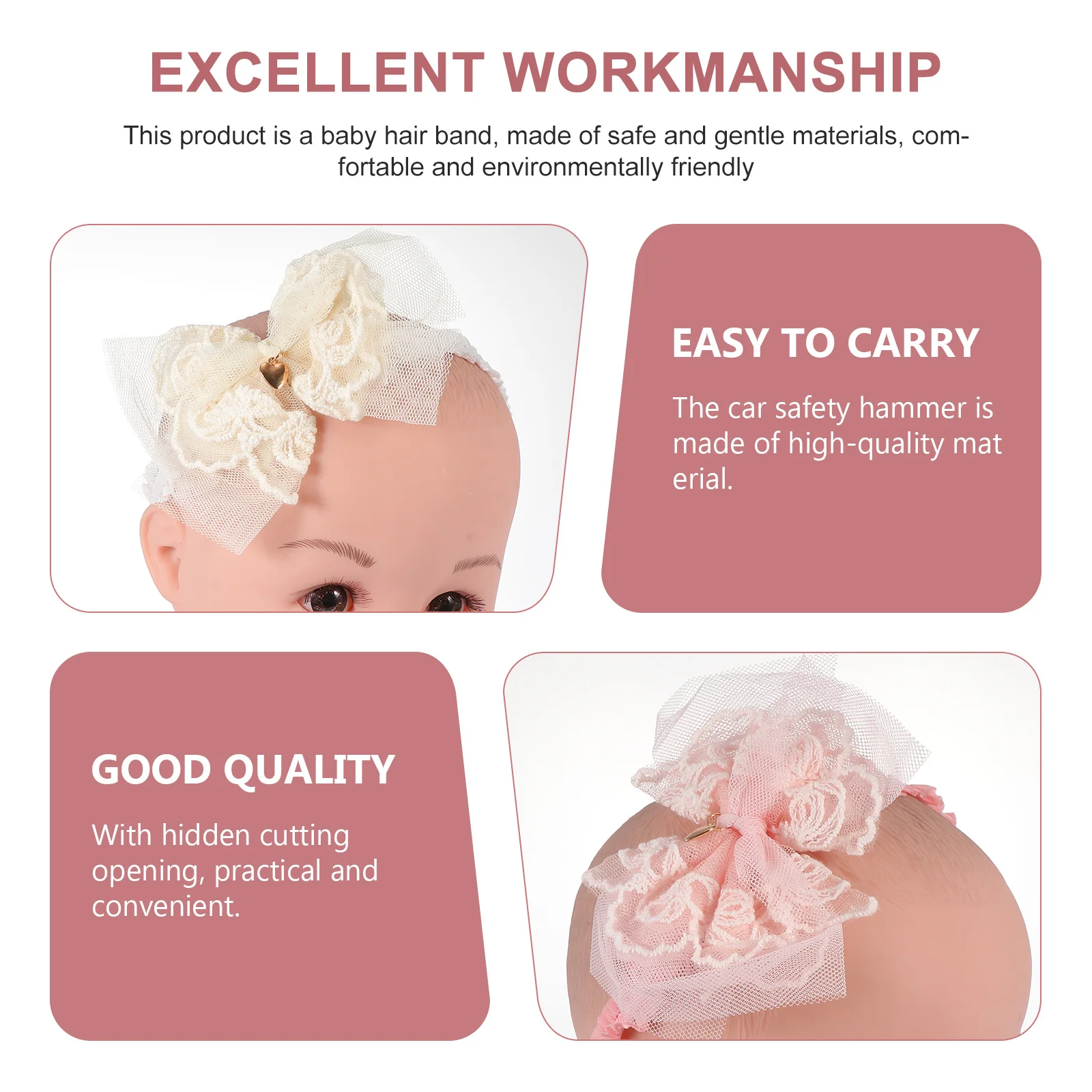 2Pcs Butterfly Bow Headbands for Baby Girls Lovely Lace Hair Accessories Breathable Soft Newborns Headband Perfect for Daily
2Pcs Butterfly Bow Headbands for Baby Girls Lovely Lace Hair Accessories Breathable Soft Newborns Headband Perfect for Daily