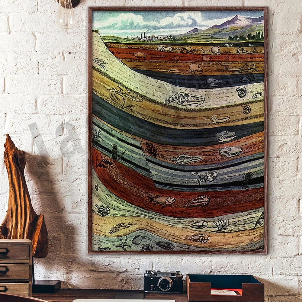 Fossils and Geological Time Poster, Geological Time Ruler Wall Art, Earth Science Diagram Wall Decor, Natural History Art Print
Fossils and Geological Time Poster, Geological Time Ruler Wall Art, Earth Science Diagram Wall Decor, Natural History Art Print