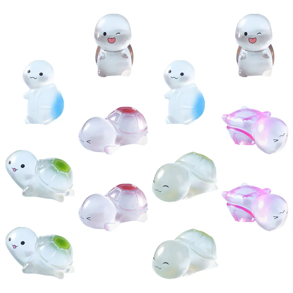 12 Pcs Night Glow Mini Turtle Decor Resin Statues for Garden Flower Pot Landscaping Glow in Dark Accessories
12 Pcs Night Glow Mini Turtle Decor Resin Statues for Garden Flower Pot Landscaping Glow in Dark Accessories