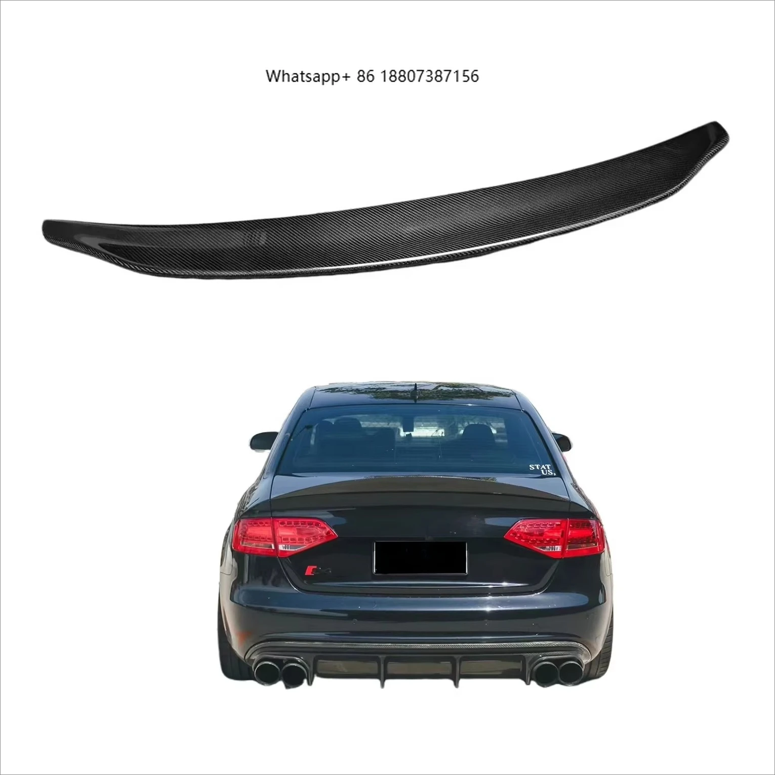 High Quality Dry Carbon Fiber Automotive Parts Belgian Style Rear Spoiler Luggage Wing Suitable forAudi A4 B8.5
High Quality Dry Carbon Fiber Automotive Parts Belgian Style Rear Spoiler Luggage Wing Suitable forAudi A4 B8.5