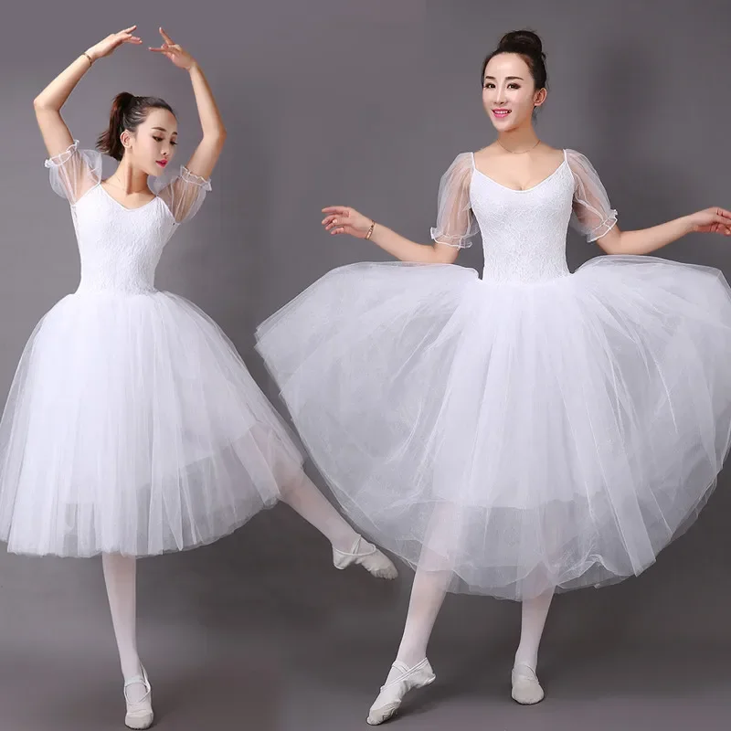 New Ballet Classic Tutu White Ballet Dress Women Lace Sleeve Long Tulle Performance Ballet Skirt Practice
New Ballet Classic Tutu White Ballet Dress Women Lace Sleeve Long Tulle Performance Ballet Skirt Practice