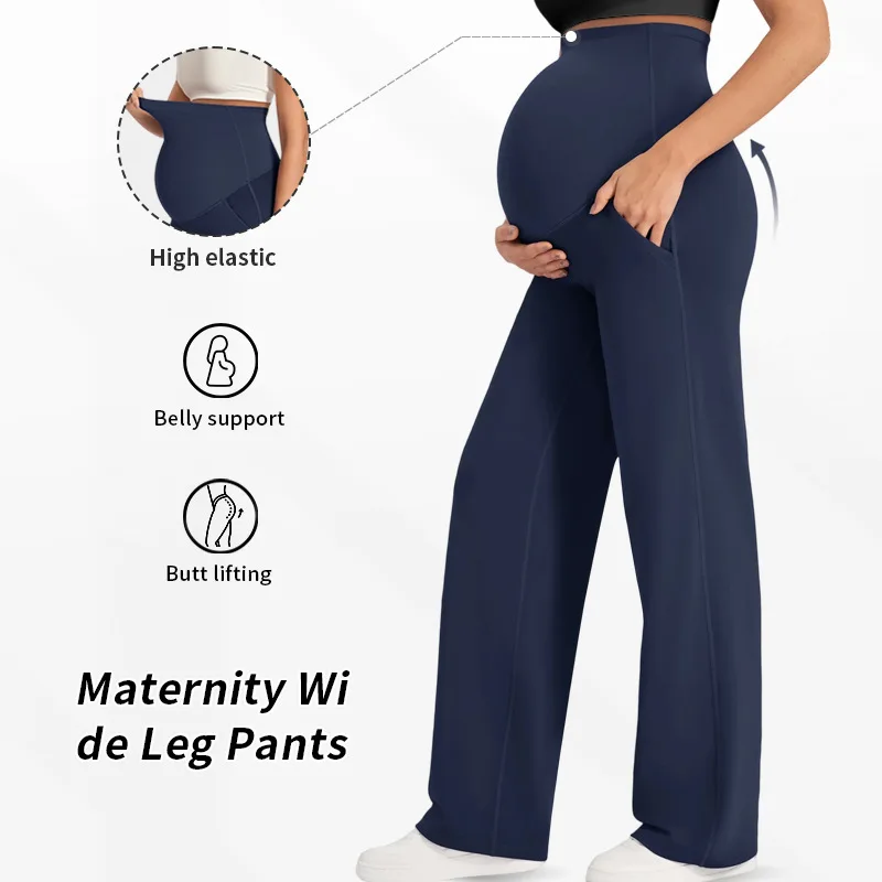 Autumn Winter Maternity Casual Wide Leg Pants High Waist Belly Support Straight Leg Yoga Pants No Tummy Binding
Autumn Winter Maternity Casual Wide Leg Pants High Waist Belly Support Straight Leg Yoga Pants No Tummy Binding