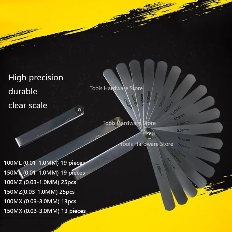 New 0.01-1MM feeler gauge supertech thickness book gauge 100MLMXMZ150ML plug gauge gap sheet
New 0.01-1MM feeler gauge supertech thickness book gauge 100MLMXMZ150ML plug gauge gap sheet